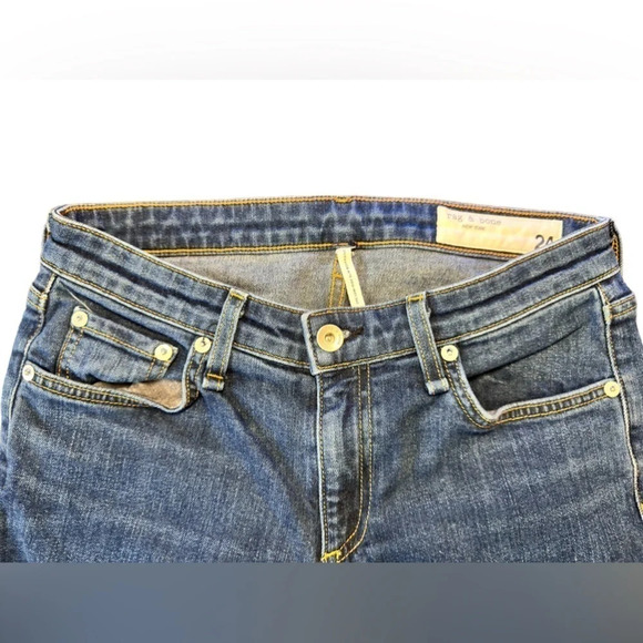 rag & bone | Dre Low-Rise Slim Boyfriend Jeans—New Worn Wash (24) - Picture 6 of 11